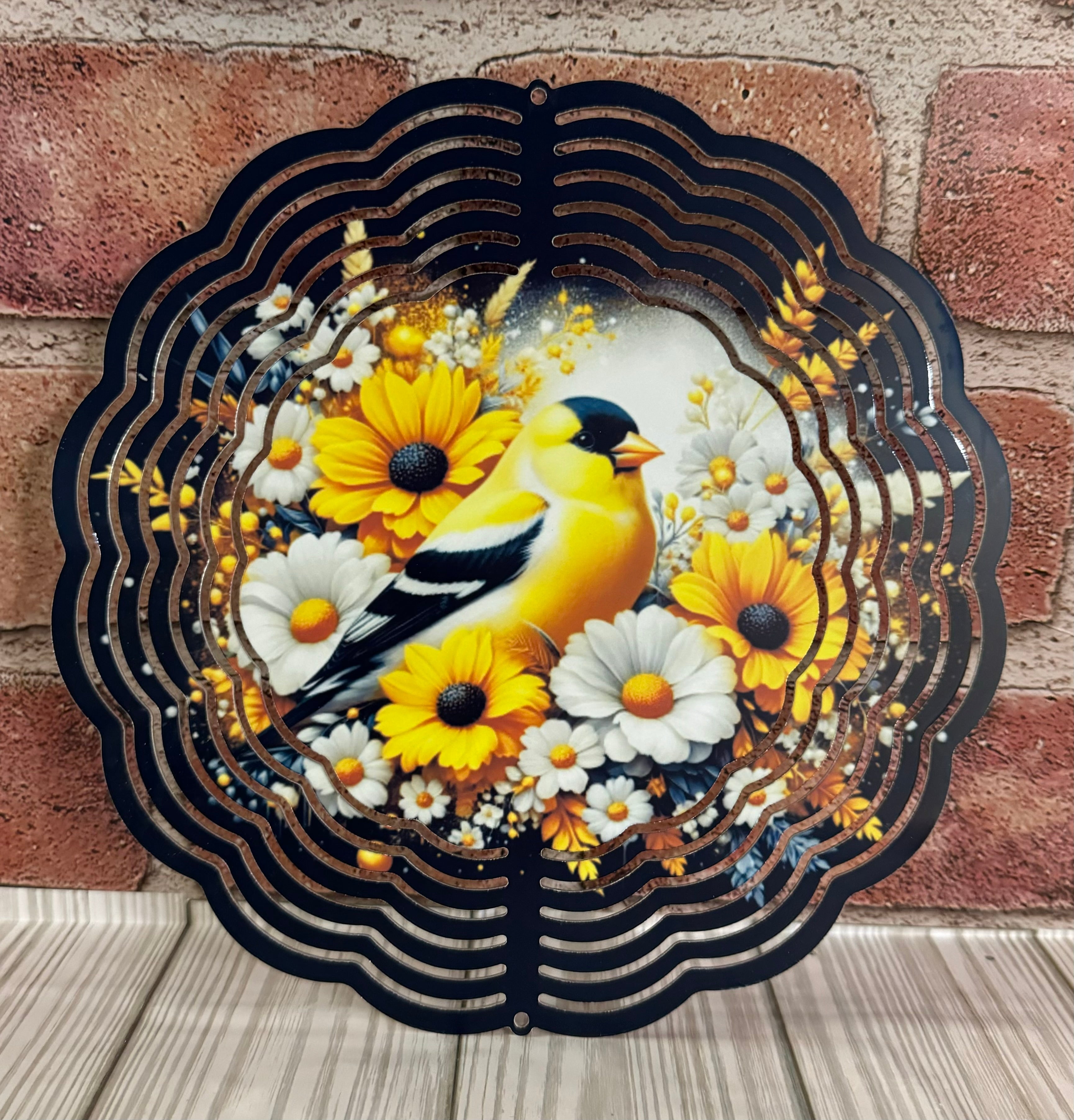 3D Aluminum Wind Spinner – Vibrant Double-Sided Yard Art