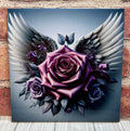 8 X 8 Ceramic Tile Mauve Rose Angel wings