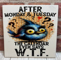 8 X 8 ceramic Tile Calendar WTF
