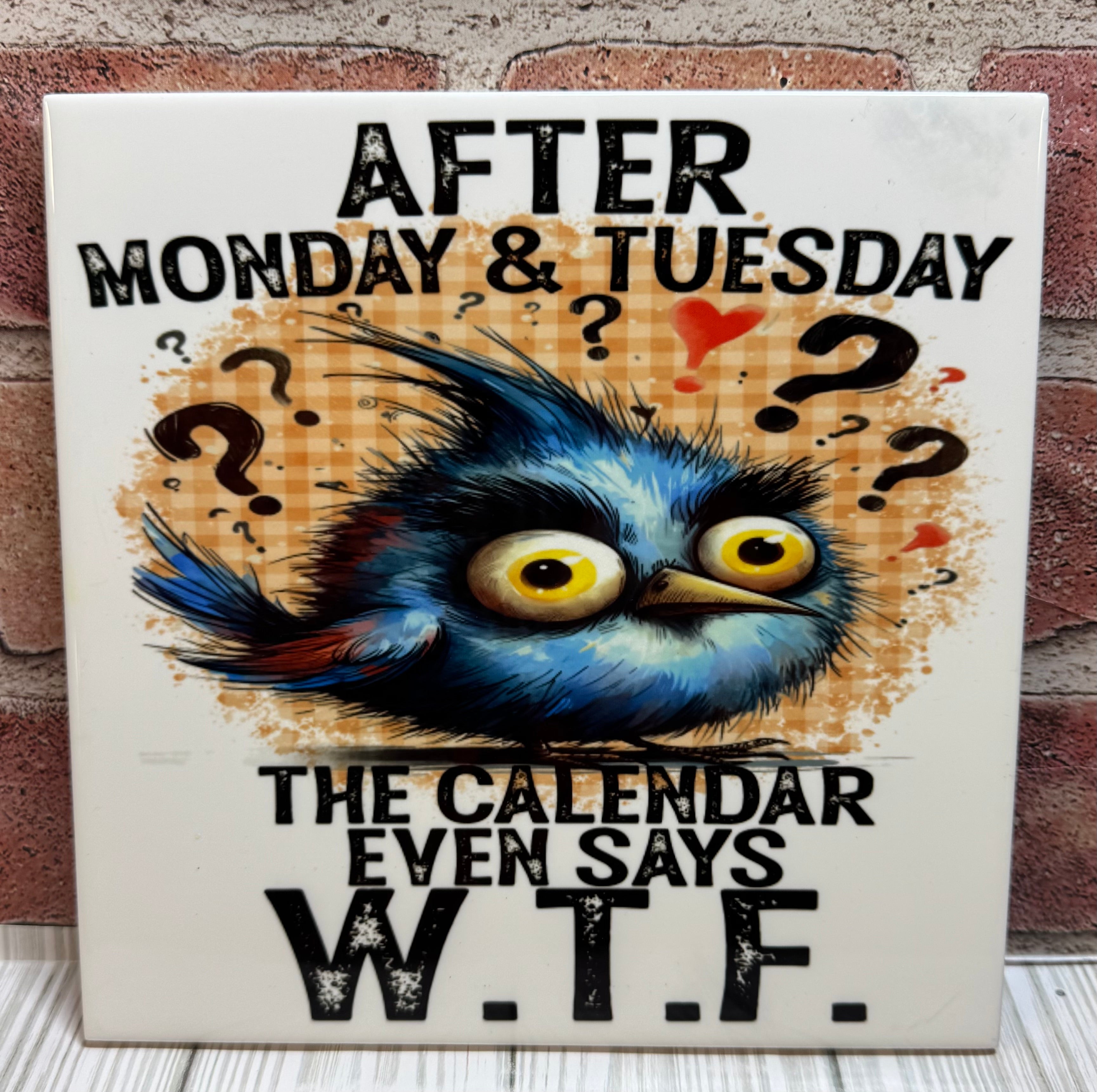 8 X 8 ceramic Tile Calendar WTF