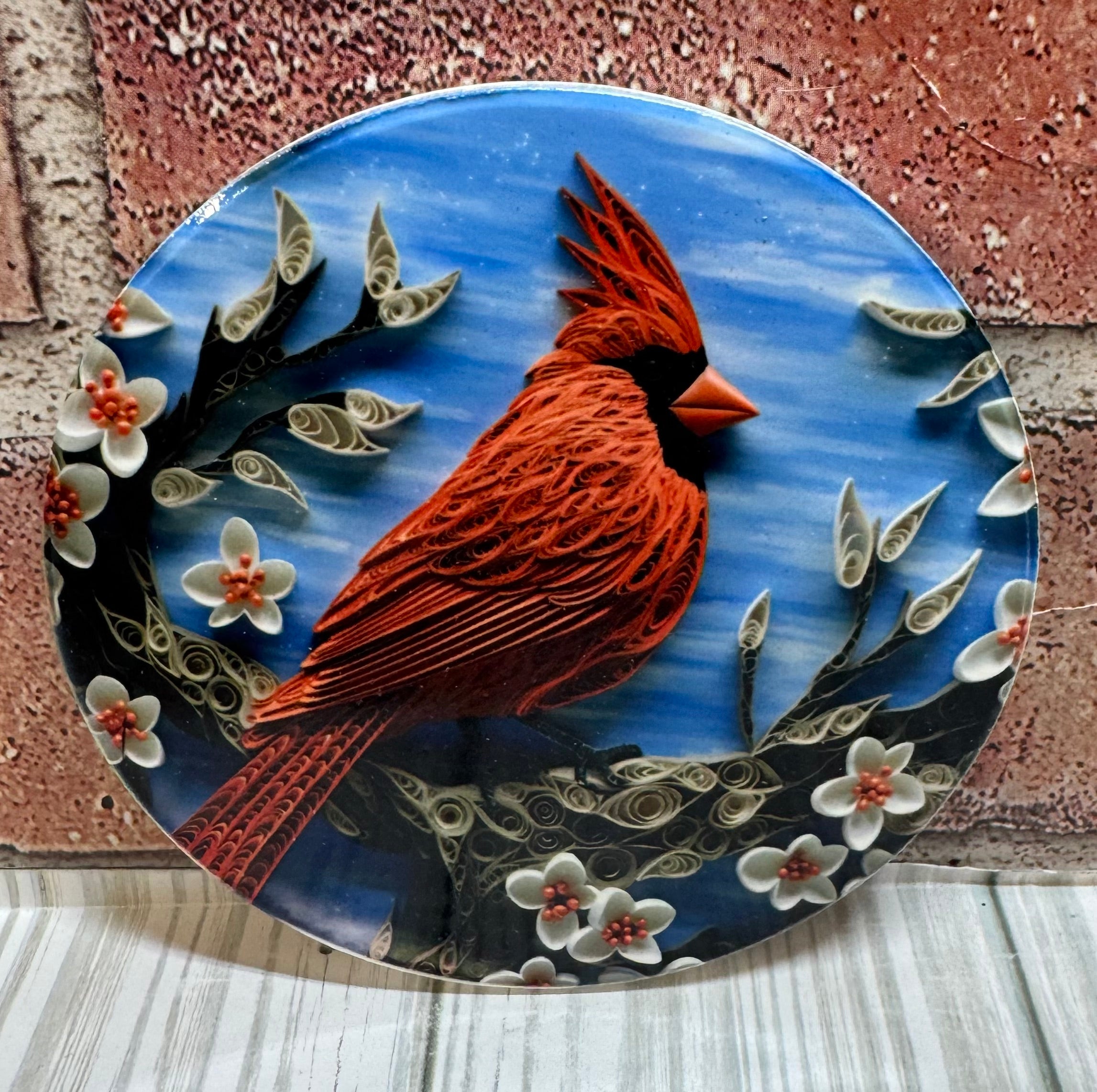 Round Coaster Cardinal