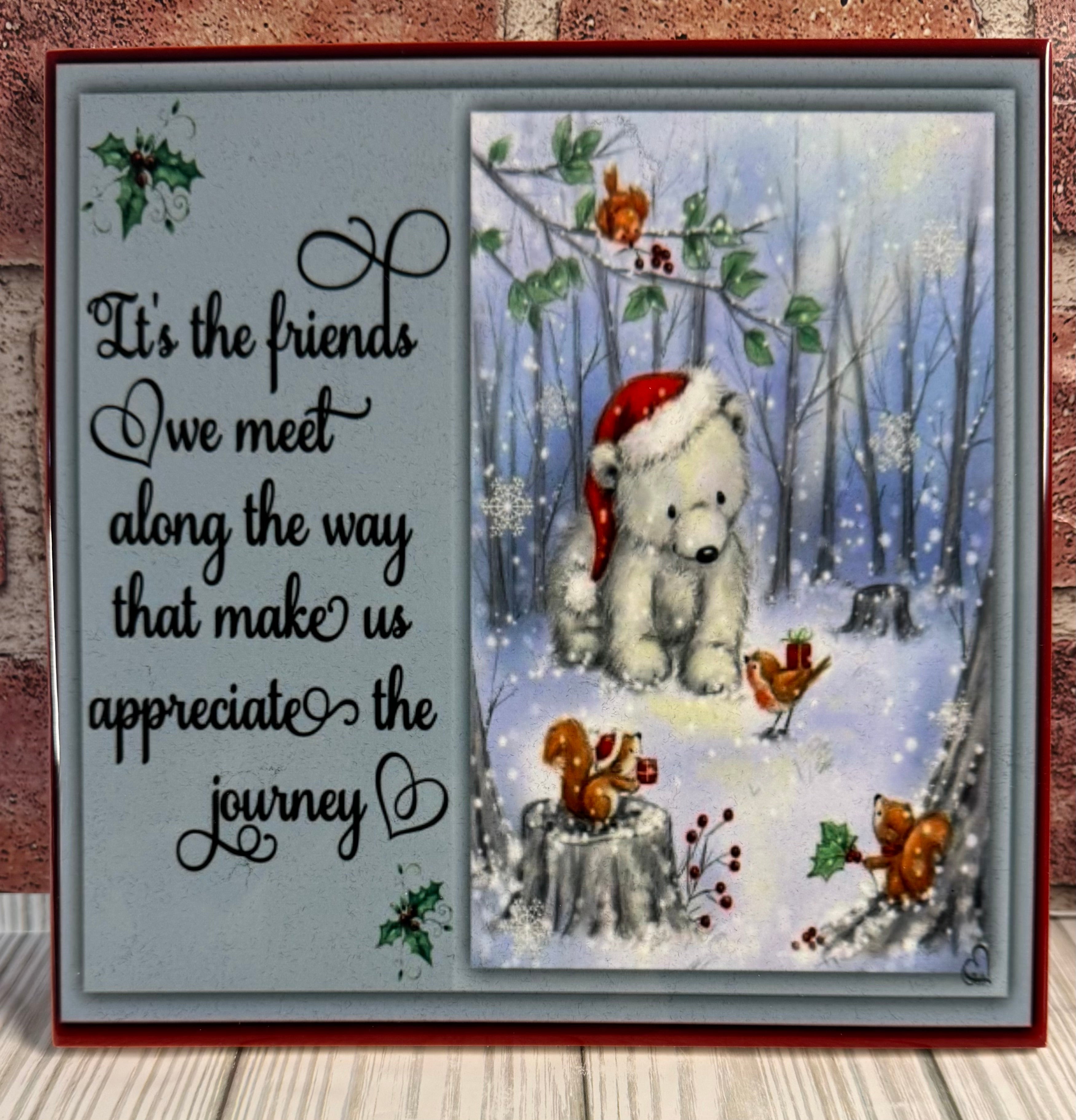 8 X 8 Ceramic tile friends we meet