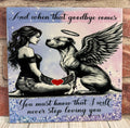 8 X 8 Ceramic tile Angel Goodbye comes