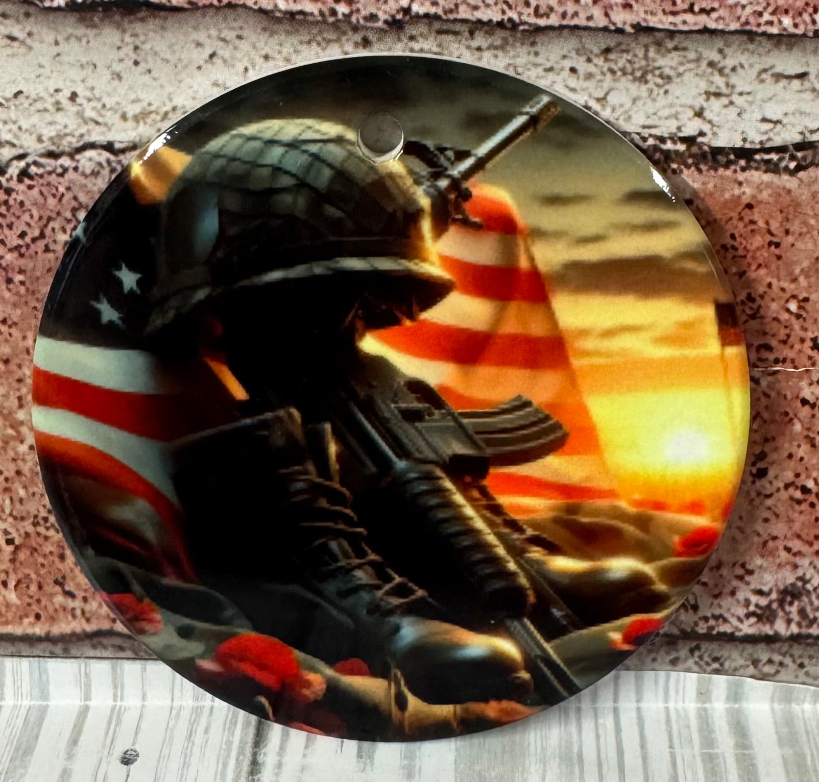 Ceramic Christmas Ornament Marine Memorial