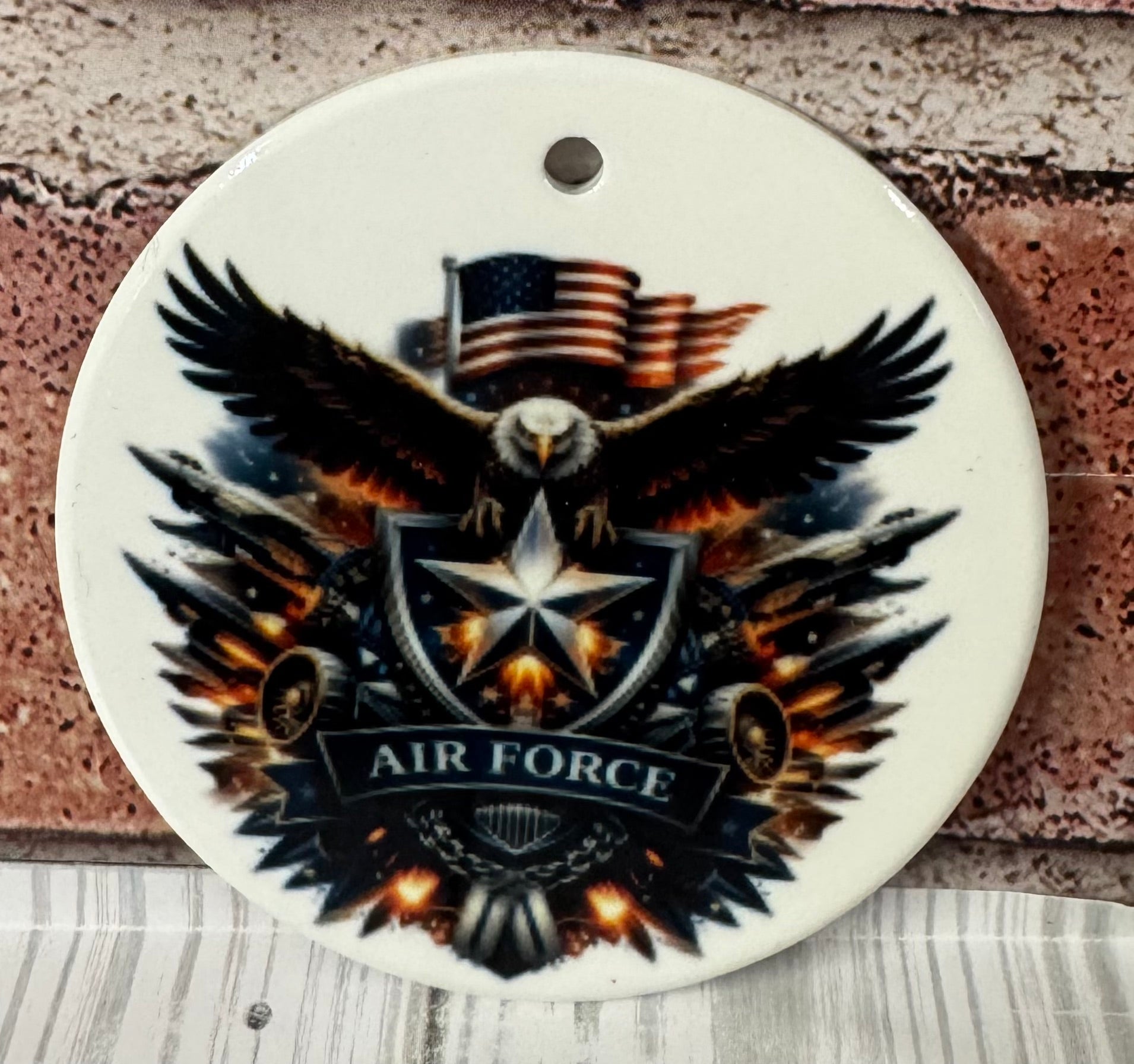 Ceramic Christmas Ornament Air Force