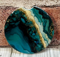 Car Coaster Green Marble