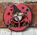 Car Coaster Pink Gnome Cancer awareness