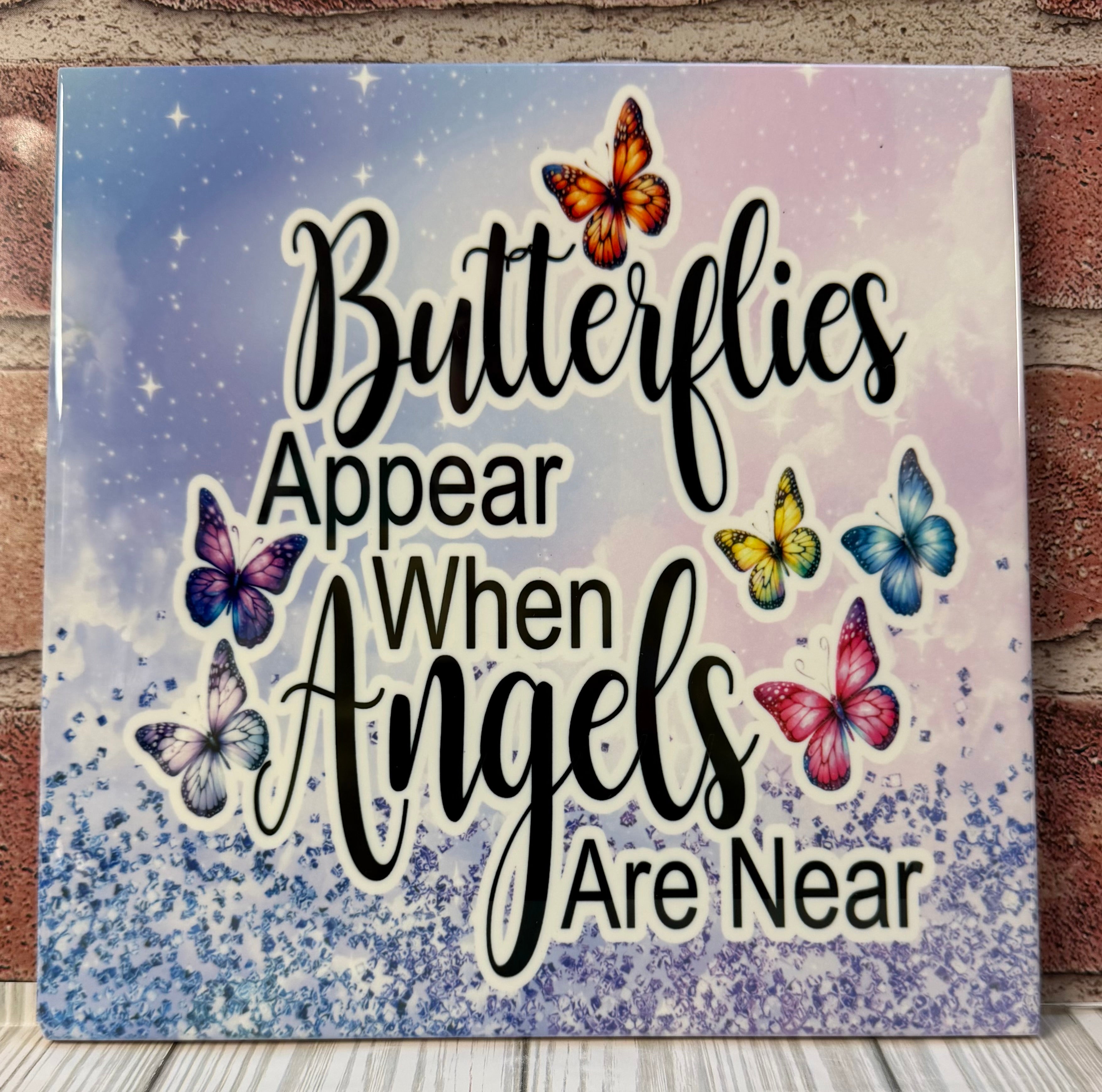 Ceramic Tile Butterflies appear