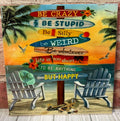 Ceramic Tile Beach sign