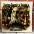 Square Ceramic Coaster United States of America Eagle