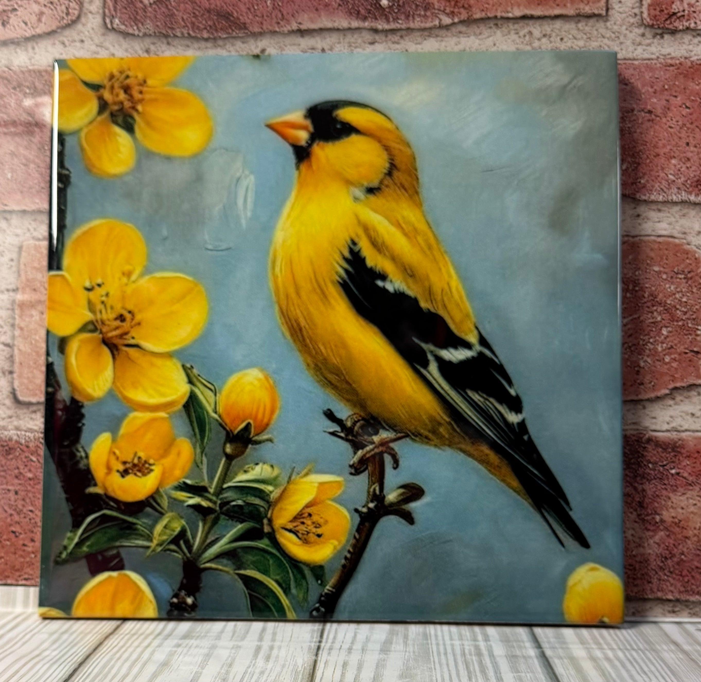 Ceramic Tile Yellow bird