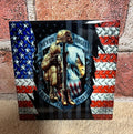 Square Ceramic Coaster Never Forget