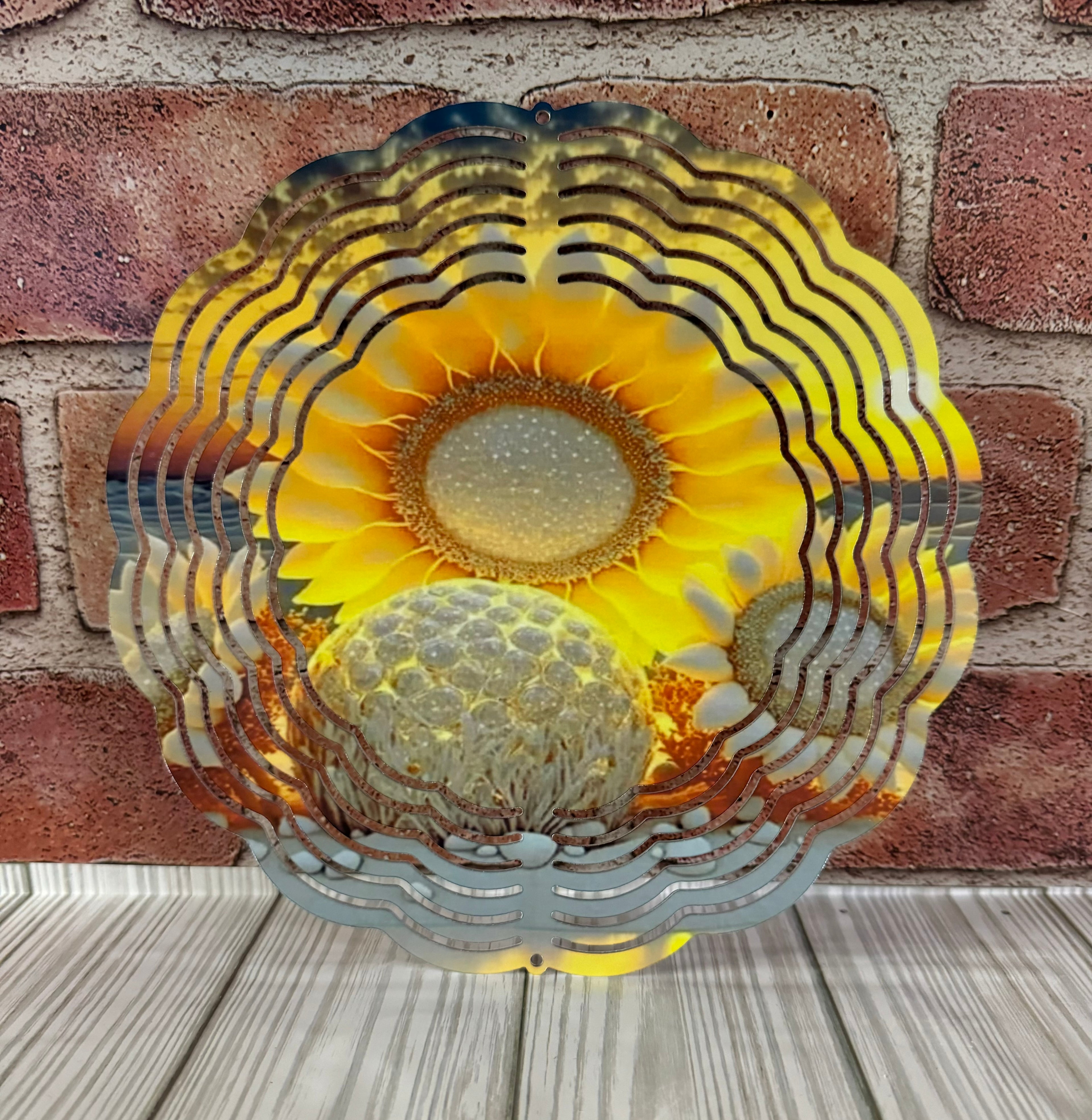 Wind Spinner Yellow Sunflower