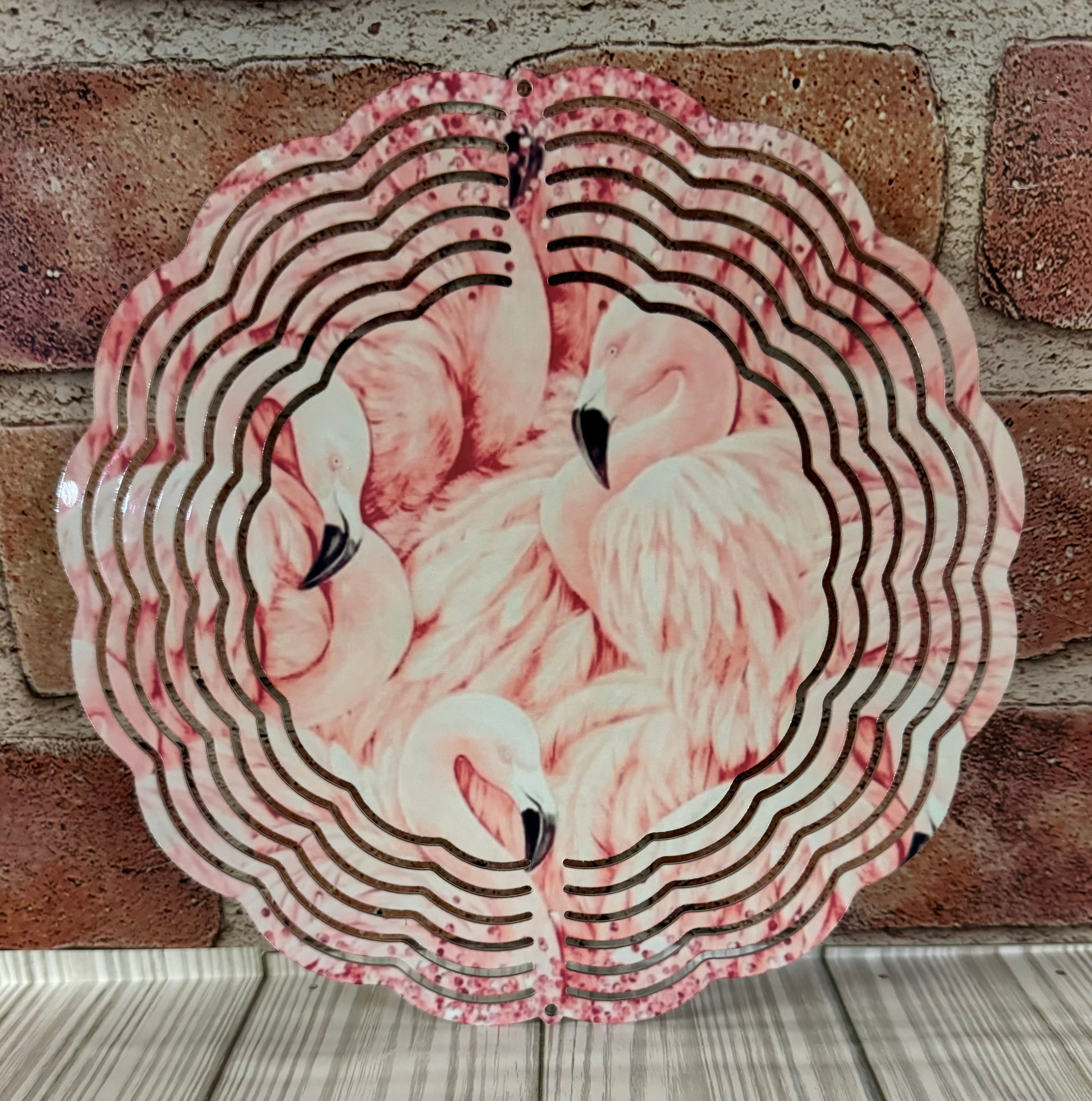 Wind Spinner Flock of Flamingo's
