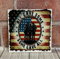 Square Ceramic Coaster All gave some flag