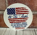 Round Ceramic Coaster We the People