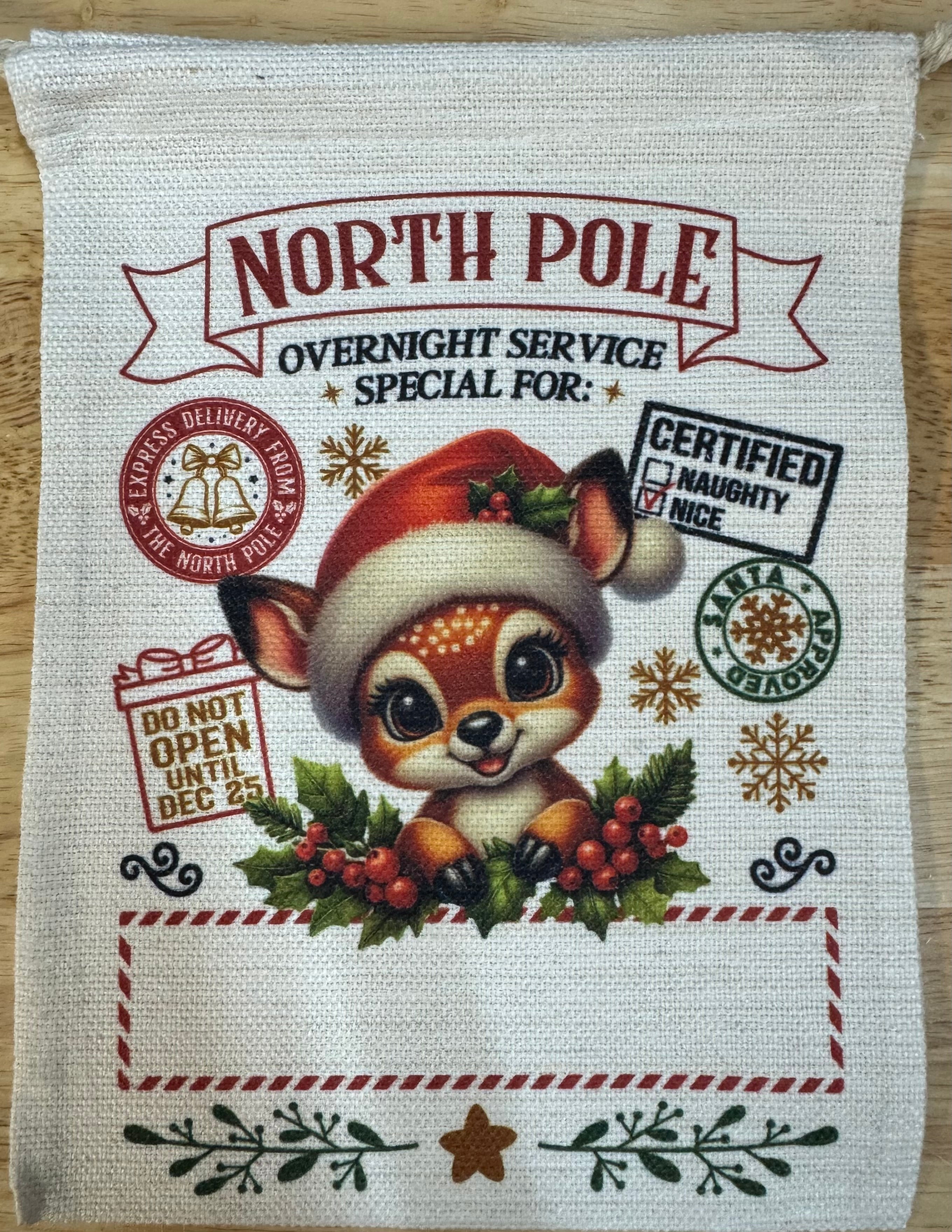 Santa Sack Deer