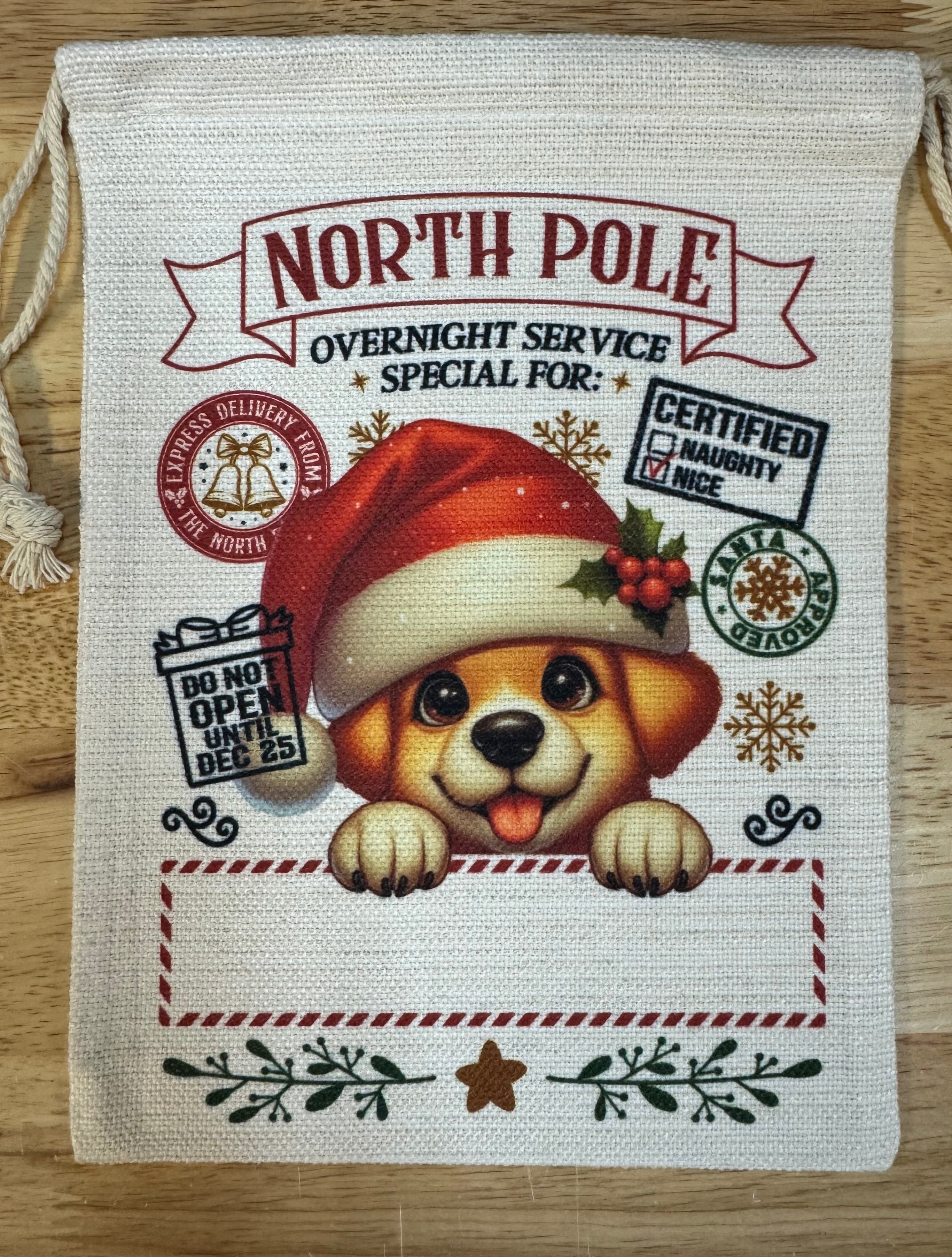 Santa Sack Dog