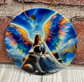 Ceramic Christmas Ornament Rainbow Bridge Saint Bernard