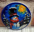 Ceramic Christmas Ornament Snowman with sun
