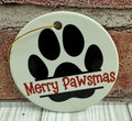 Ceramic Christmas Ornament Merry Pawsmas