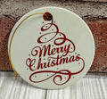 Ceramic Christmas Ornament Merry Christmas Tree