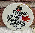 Ceramic Christmas Ornament If you see me Cardinal