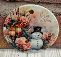 Ceramic Christmas Ornament Merry Christmas Snowman