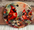 Ceramic Christmas Ornament Watercolor Cardinals