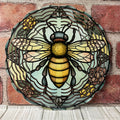 Wind Spinner Stained Glass Bee