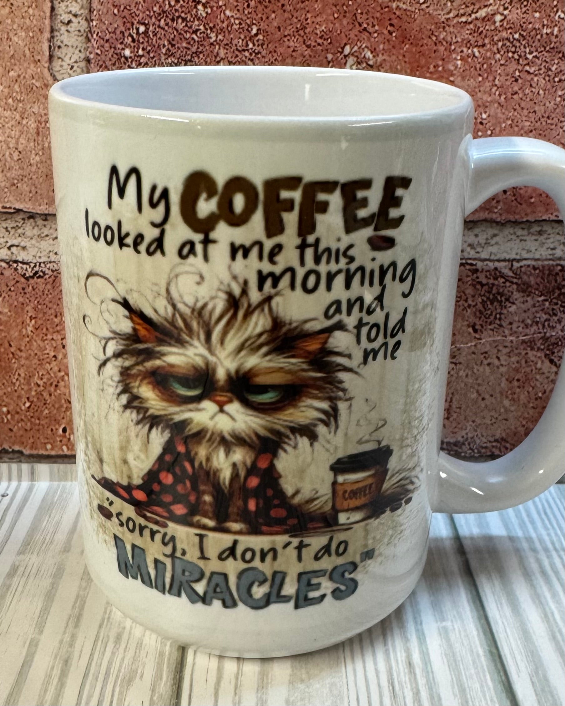 15 oz Mug- My Coffee looked at me....