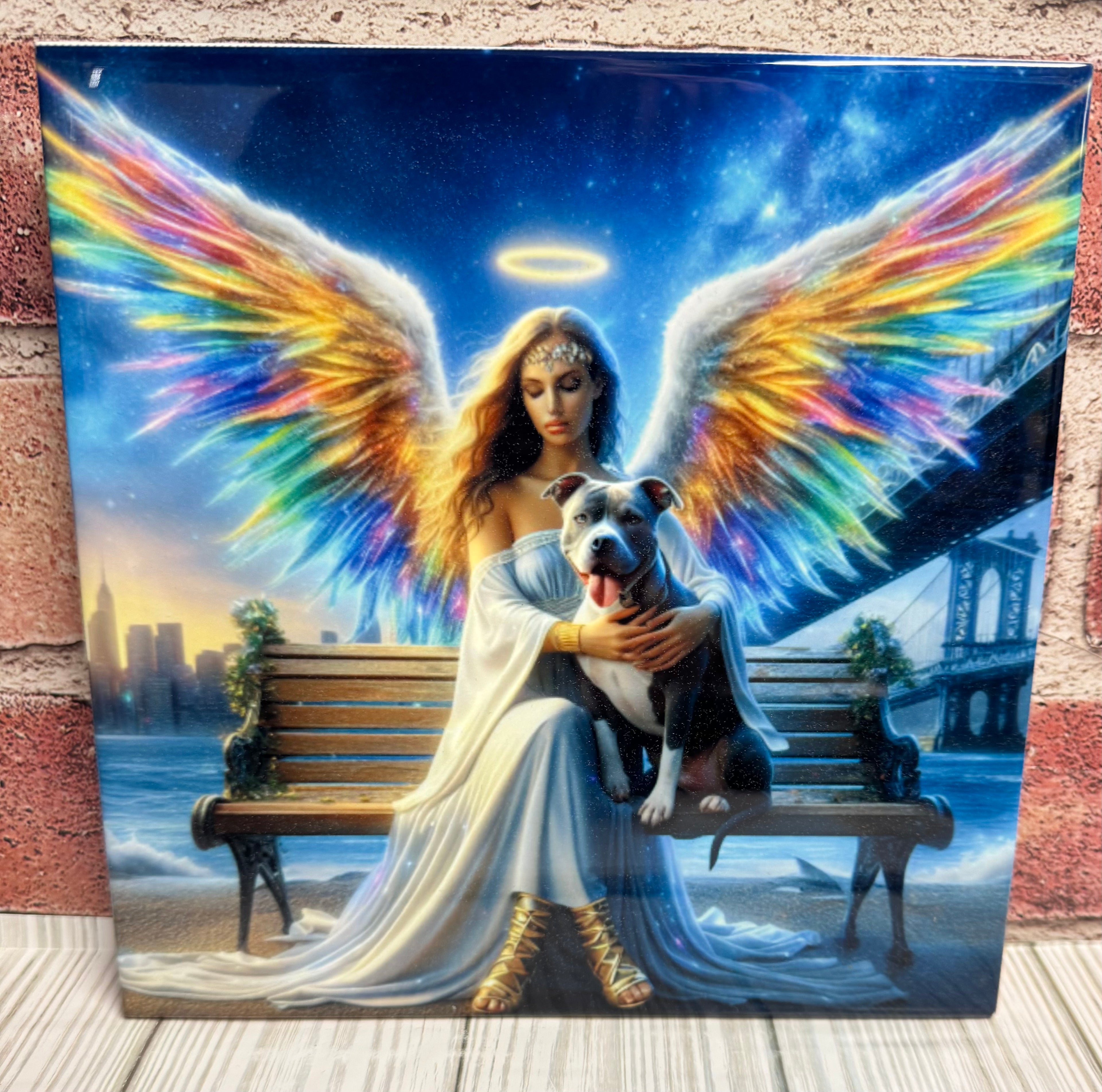 8 X 8 Ceramic tile Rainbow Bridge Pittie