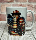 15 oz Mug- Fireman Patriotic